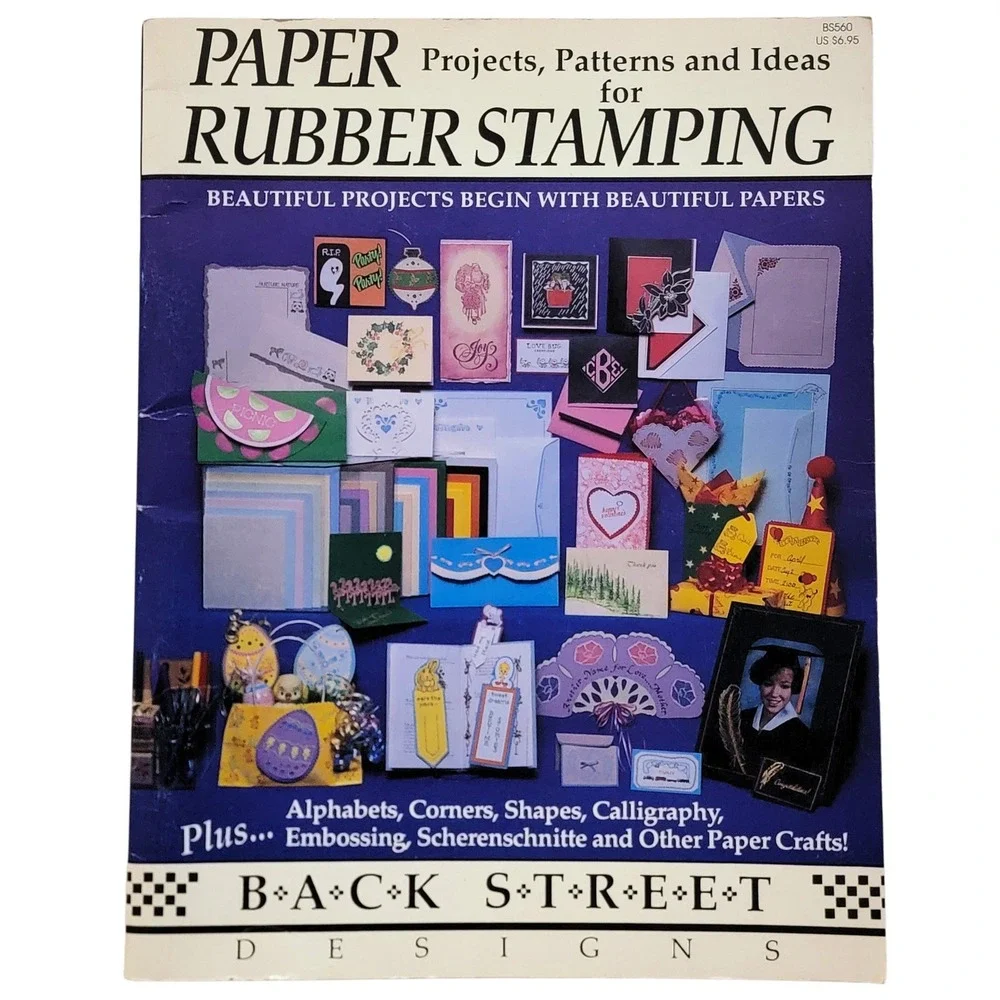 VTG 80s 90s Rubber‎ Stamping Idea Books Lot of 2 Back Street Designs Comotion